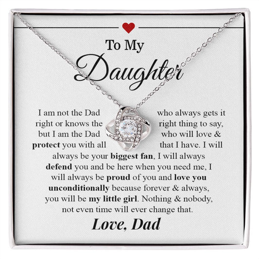 My Daughter | I'm your biggest fan - Love Knot Necklace