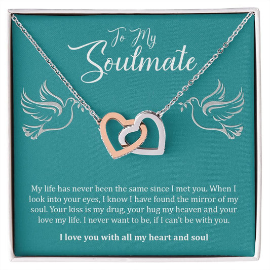 My Soulmate | You complete me - Interlocking Hearts Necklace
